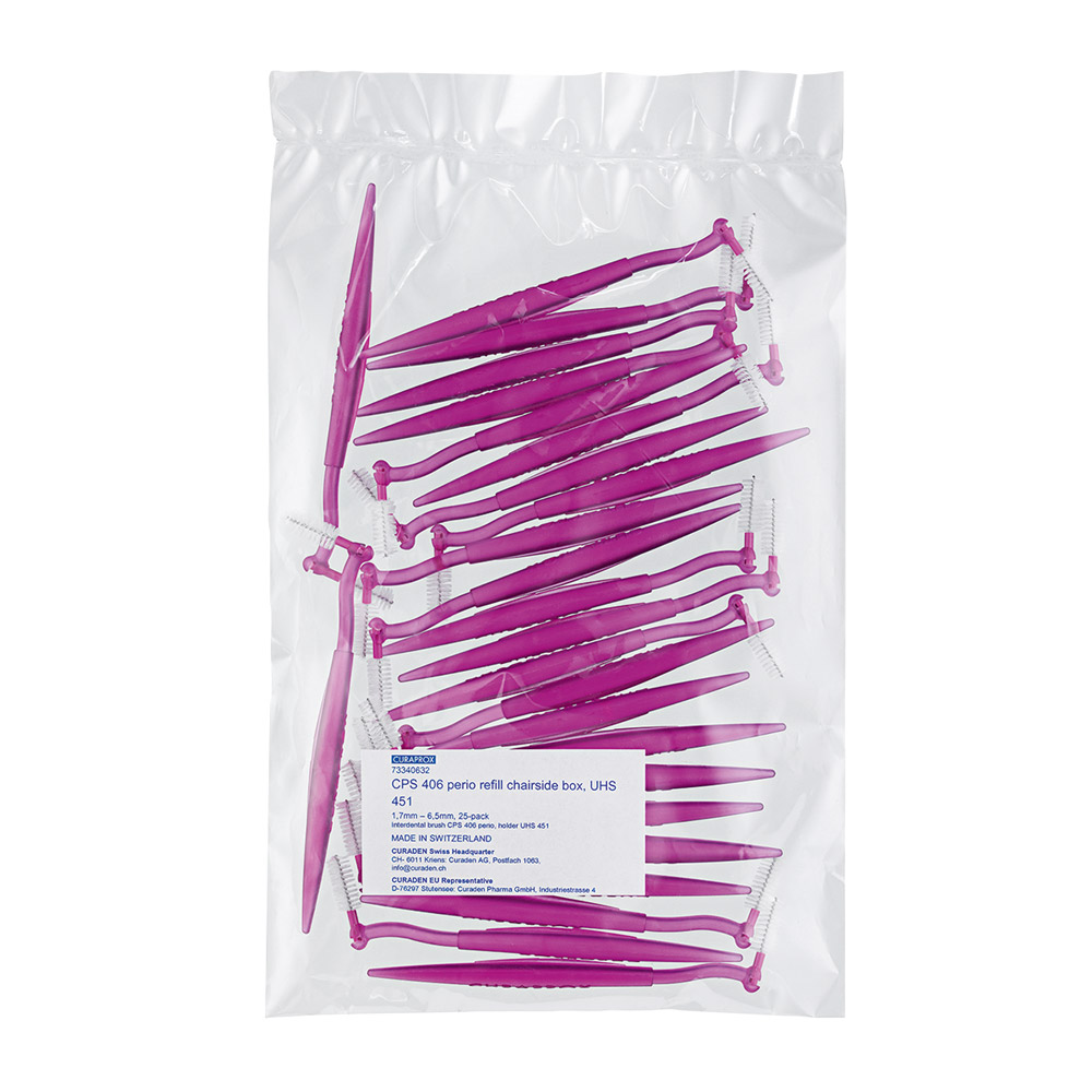Curaprox Bürsten CPS 406 pink mit UHS, 25 Stück