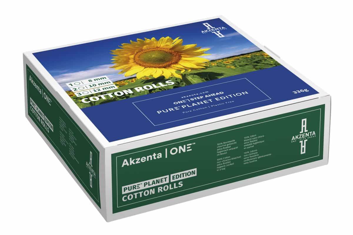 Akzenta Rouleaux de coton Pure Planet Taille 1, 8 mm, paquet de 336 g