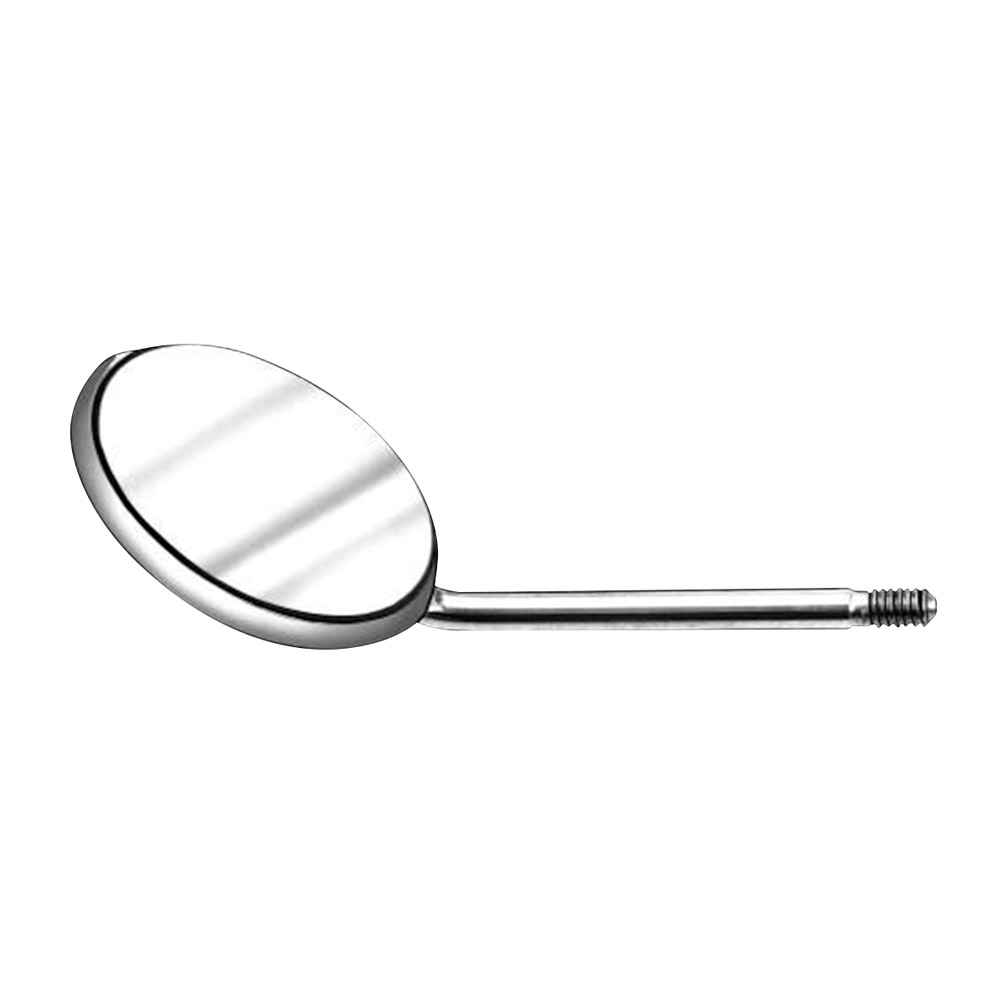 Mundspiegel Rhodium plan 22 mm 478/4, 12 Stück