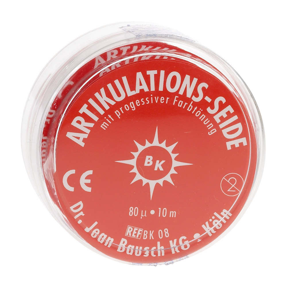 Artikulationsseide 80 µ rot BK 08, 10 m