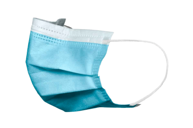 Masque buccal TOP MASK Ultrasafe 3 couches bleu, 50 pièces