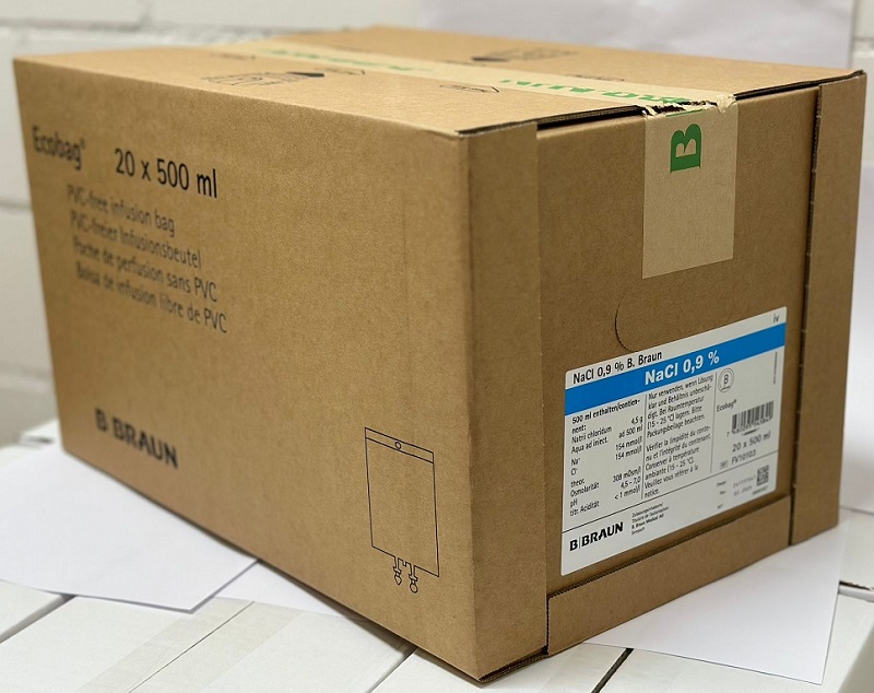 NaCL 0,9% Ecobag 20x500ml  >CH
