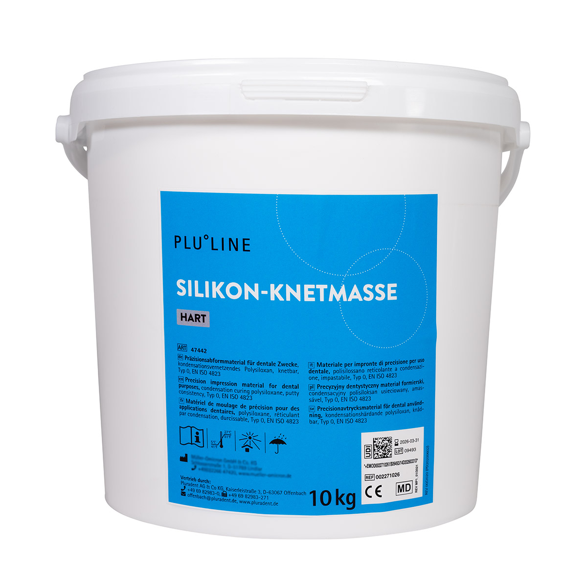 PLULINE SILIKON-KNETMASSE hart, 10kg