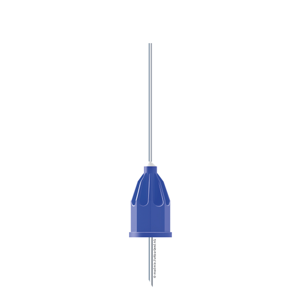Transcodent Pastenkanüle 0,6 x 23 blau, 100 Stück