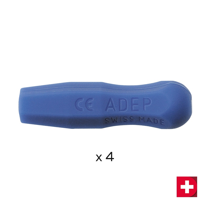 Manchons de poignée Deppeler ADEP bleus, 4 pièces