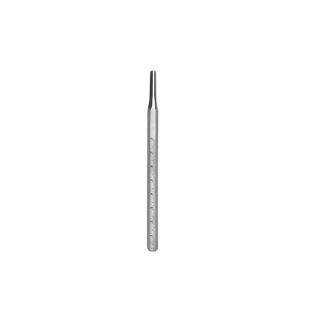 Miroir buccal avec poignée de mesure Manuscal, pièce