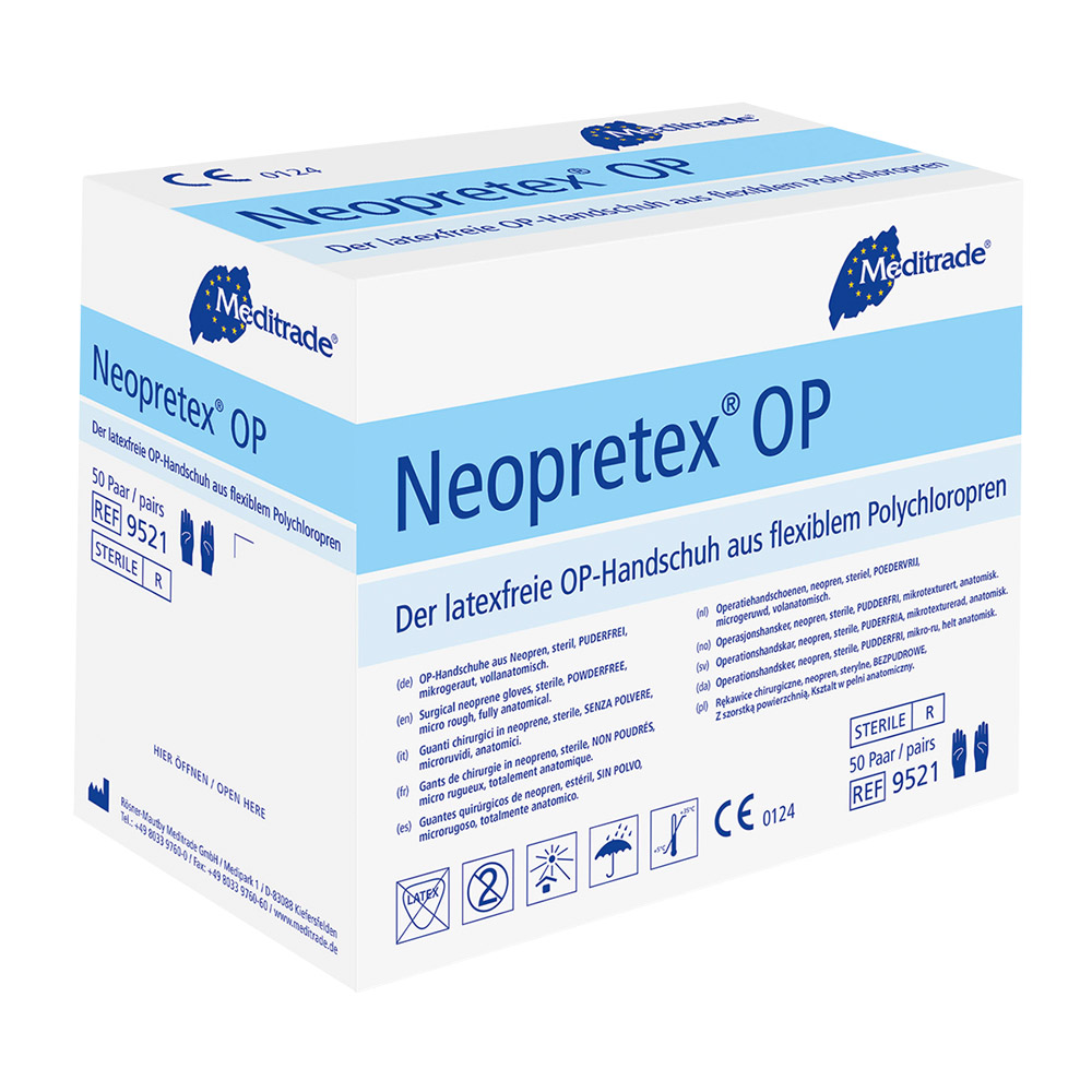 Neopretex Handschuhe puderfrei steril x-lang Gr. 7, 50 Paar