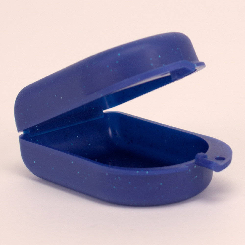 Spangenbox mini perlblau, 10 Stück