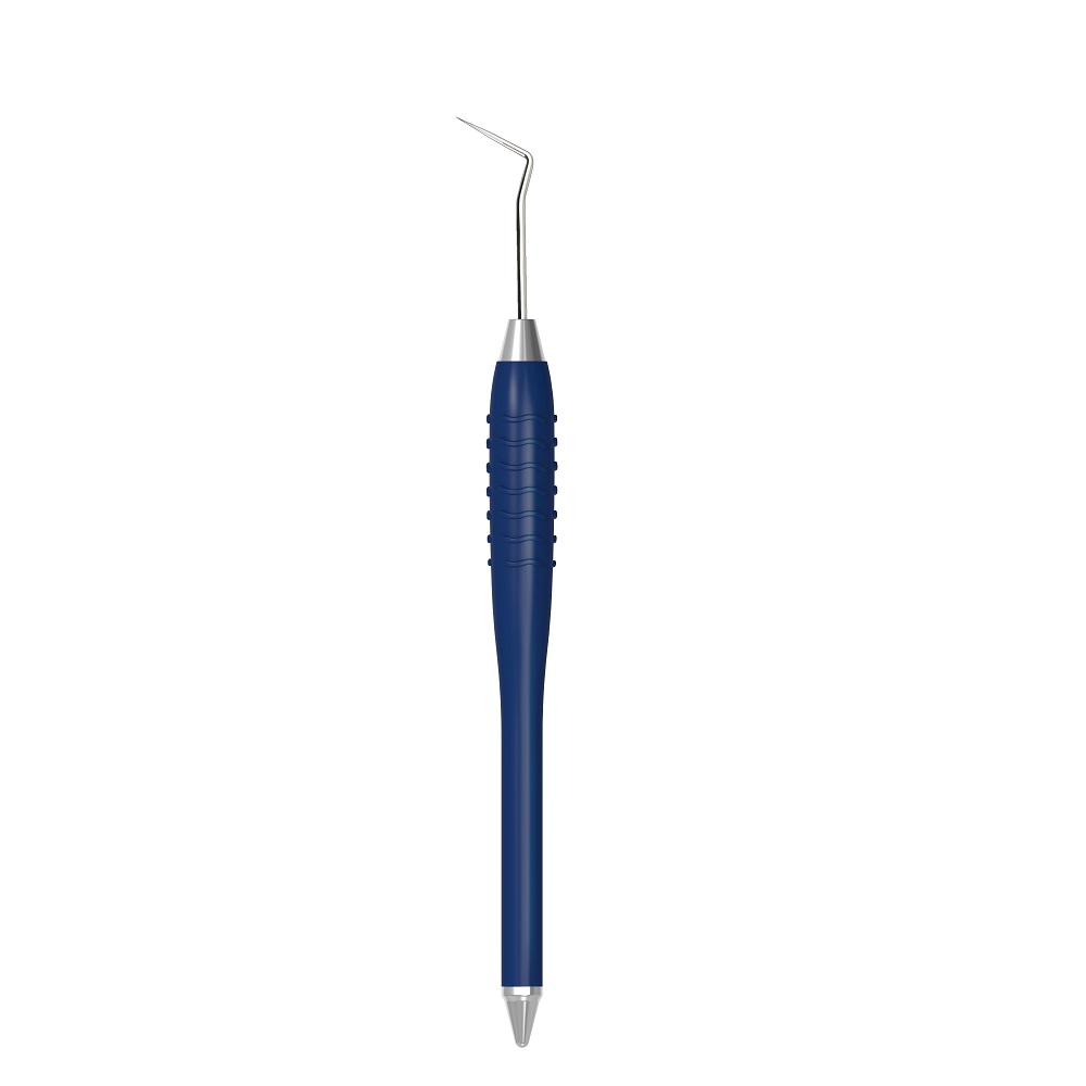 Zahnsonde Figur 9 1091/33 LiquidSteel standard Colori Silikongriff blau, Stück