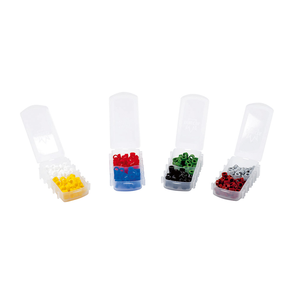 Colour Code-Rings weiß, 50 Stück