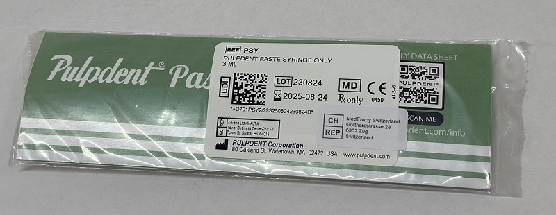 Pulpdent Calciumhydroxid-Paste, 3ml Spritze