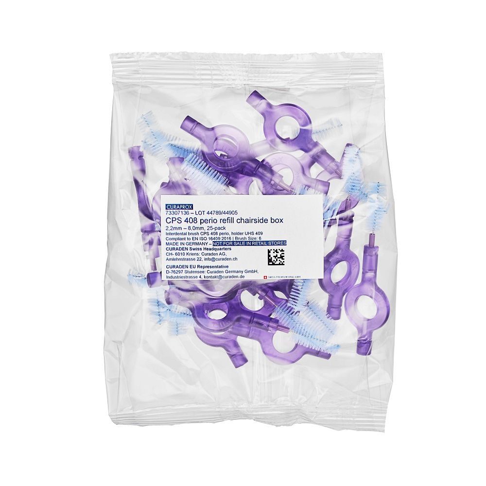 Curaprox Bürsten CPS 408 lila m.UHS 25St 253648