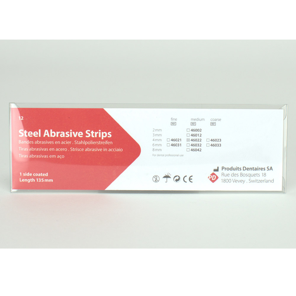STEEL ABRAS. STRIPS 4MM MED. PA/12