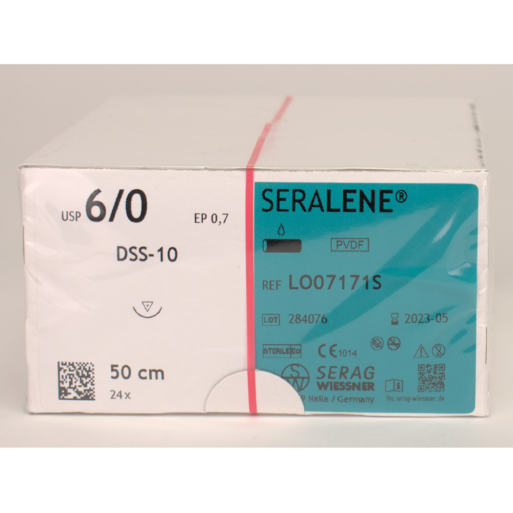 Seralene blau USP 6/0 DSS-10, 24 Stück