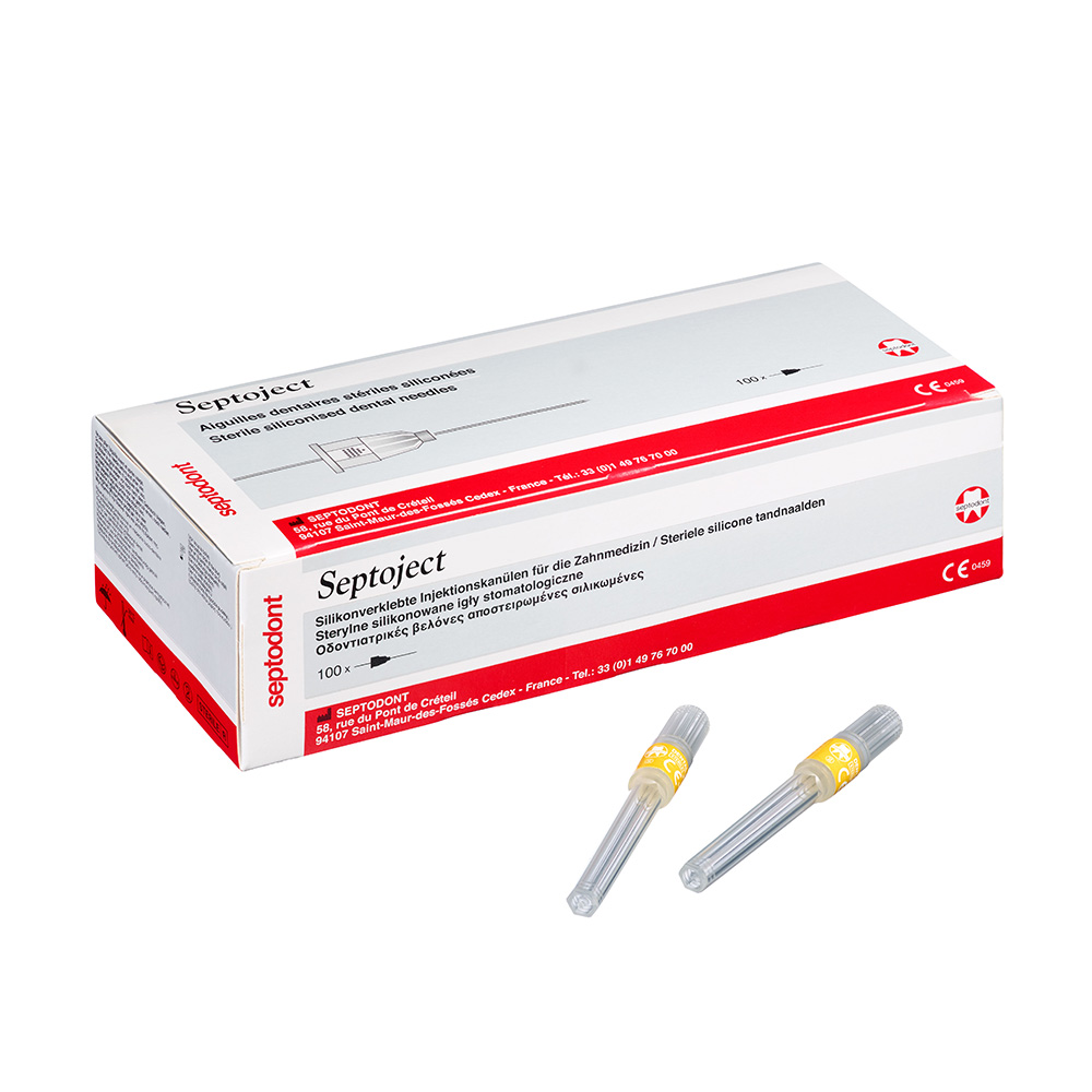 Septoject aiguilles G27 longes 0,4X42 100pces