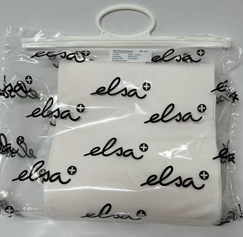 Elsa Nackenkissen Weiss 25cm Velcrover-