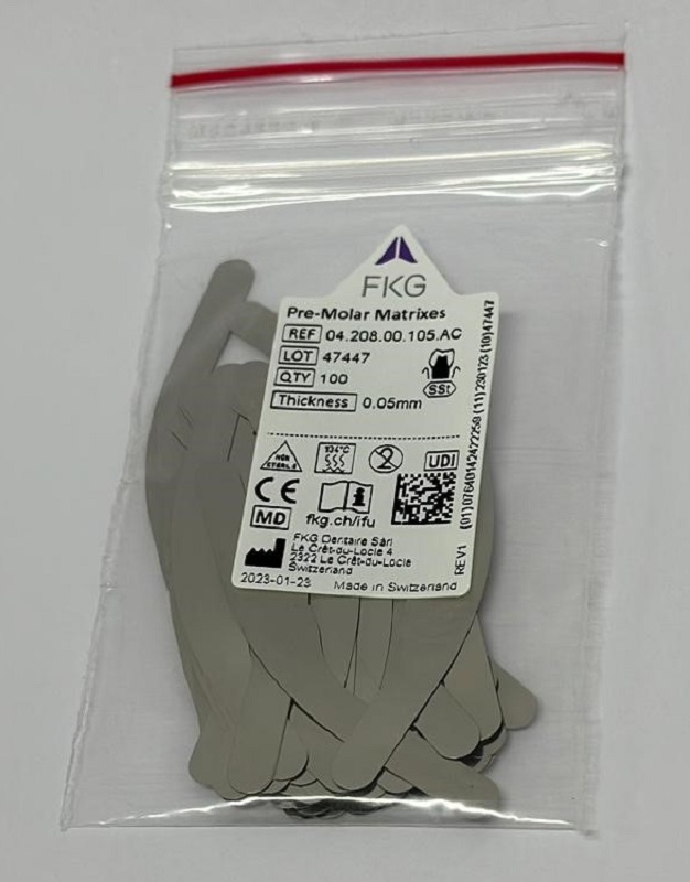 FKG Matrizen Stahl 208 Prämolar 0,05mm