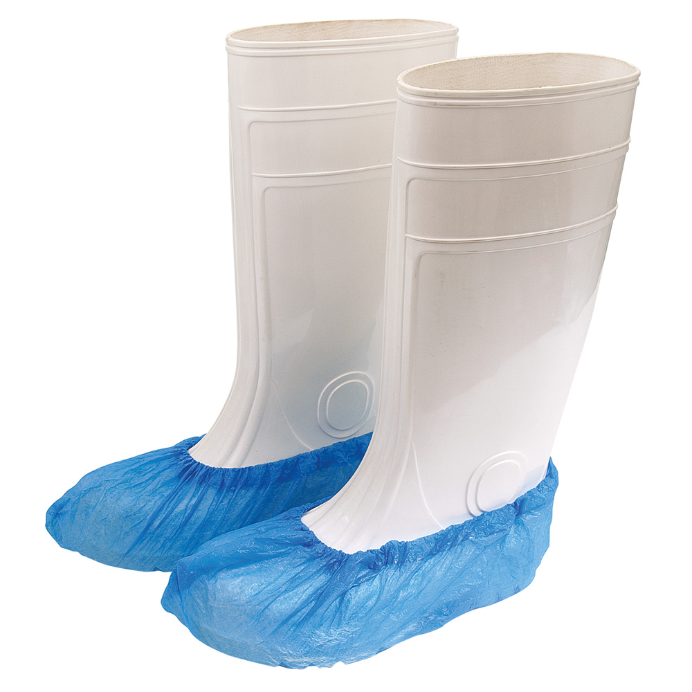 Überschuhe CPE blau 35 my, 2000 Stück