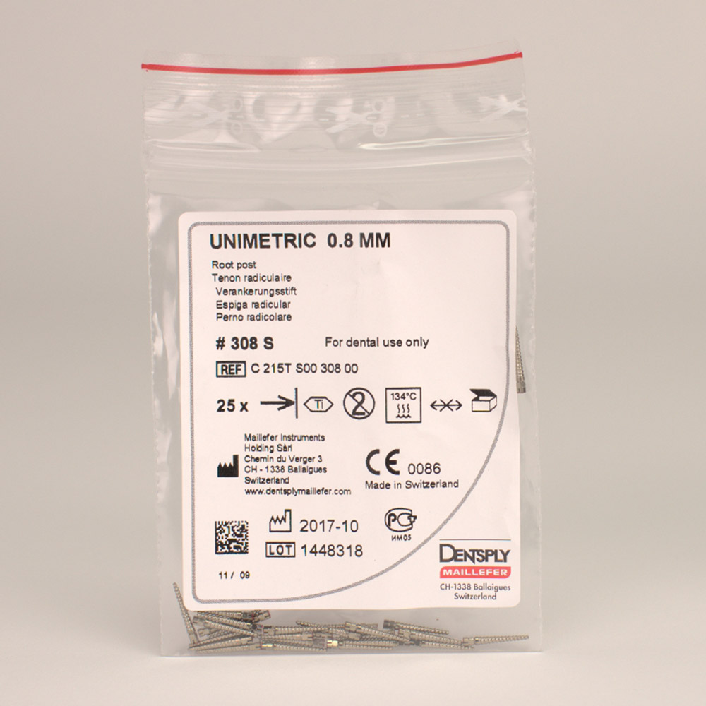 Unimetric Stifte 215T 308S, 25 Stück