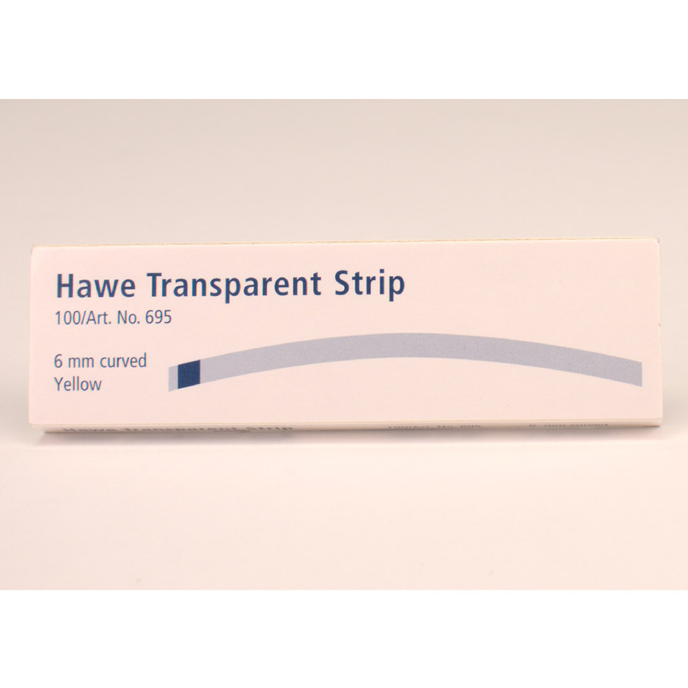 Transparent Strips gebogen 6 mm 695, 100 Stück