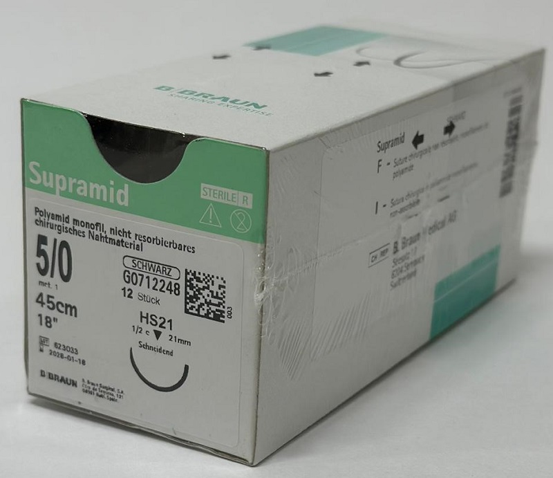 SUPRAMID noir HS-21 5/0, 12 pièces