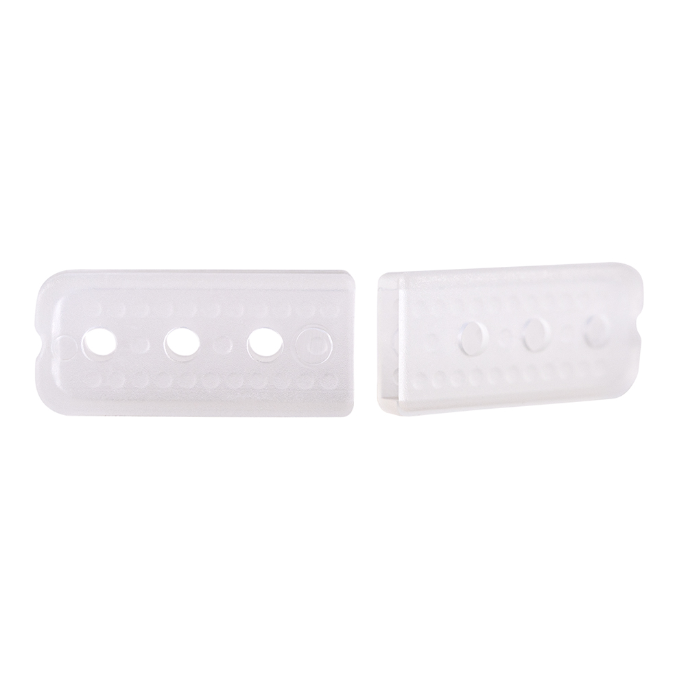 Präzisionsschutzkappe flach gelocht 2 x 9 x 25 mm natur, 100 Stück