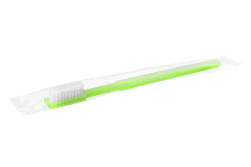 DD Color Einmalzahnbürsten freshgrün mit Zahnpasta, 100 Stück