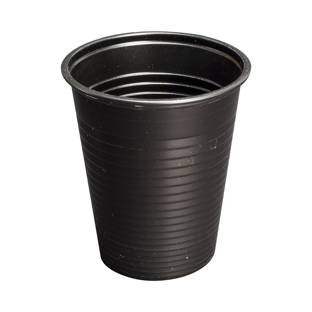 Monoart Trinkbecher 180 ml schwarz, 3000 Stück
