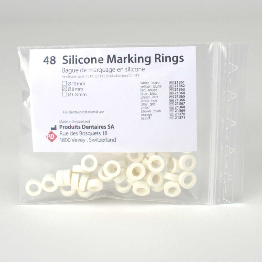 SILIKON RINGE PD WEISS 8,0MM PA/48