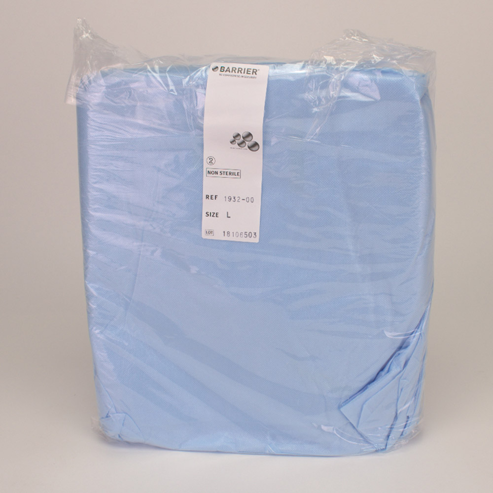 Barrier Schutzmantel Gr. L unsteril blau dicht, 50 Stück