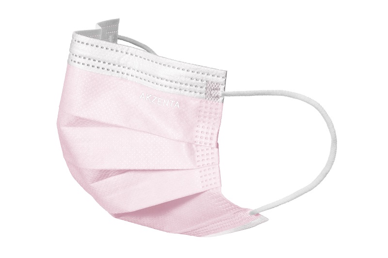 TOP MASK Ultrasafe Mundschutz 3-lagig b.pink, 50 Stück
