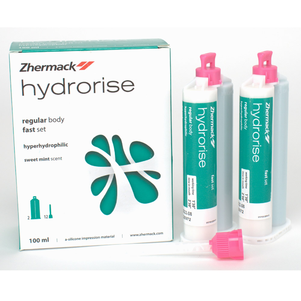 Hydrorise Regular Body fast set, 2 x 50 ml Kartusche, 12 Mixing Tips