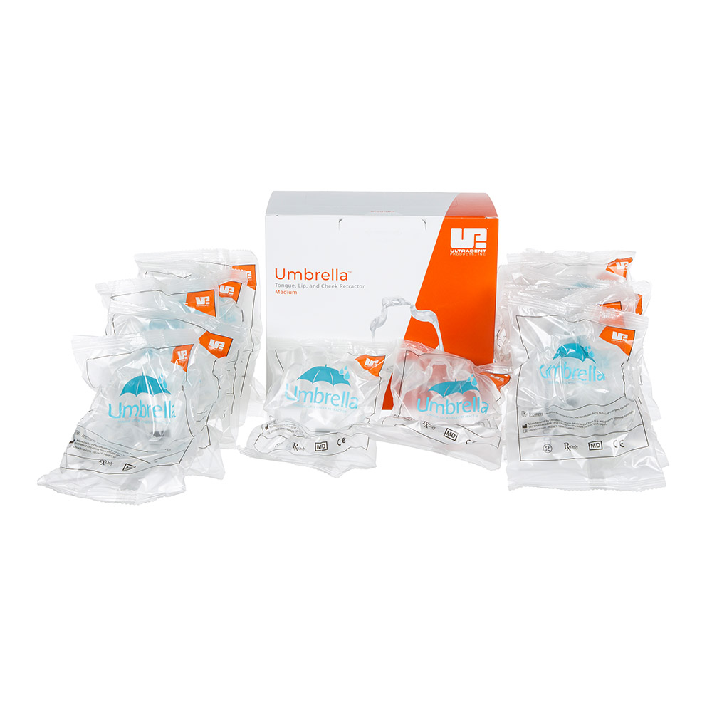 Umbrella Cheek Retractor medium klar, 20 Stück