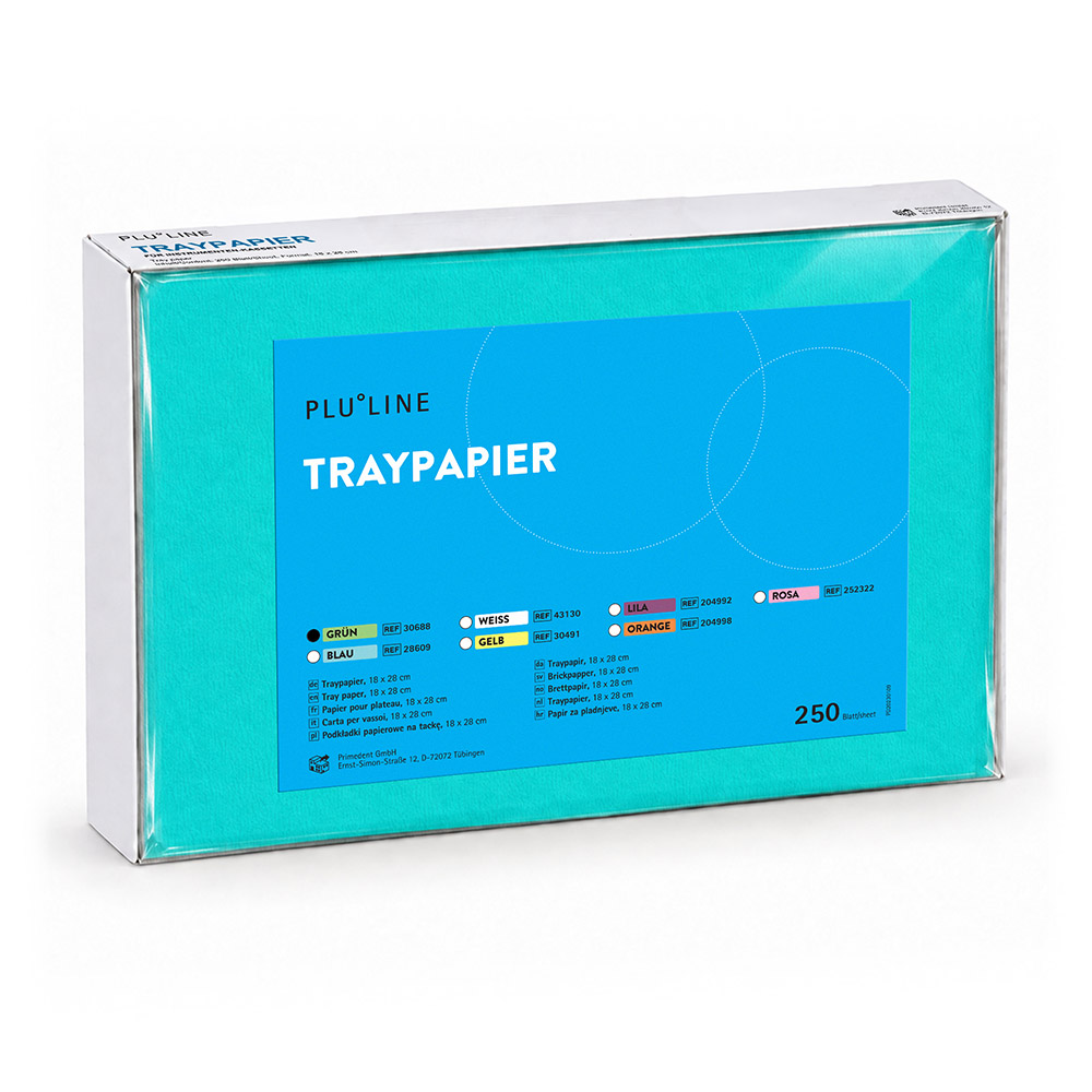 PLULINE Papier filtre 18x28 cm vert, 250 pces.