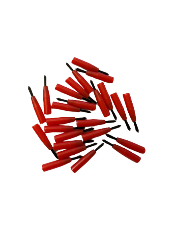 Novbrush Pinseleinsätze fein rot, 100 Stück