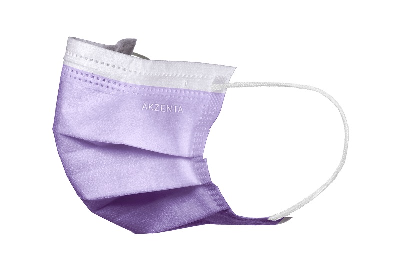TOP MASK Ultrasafe Masque buccal 3 couches violet, 50 pièces