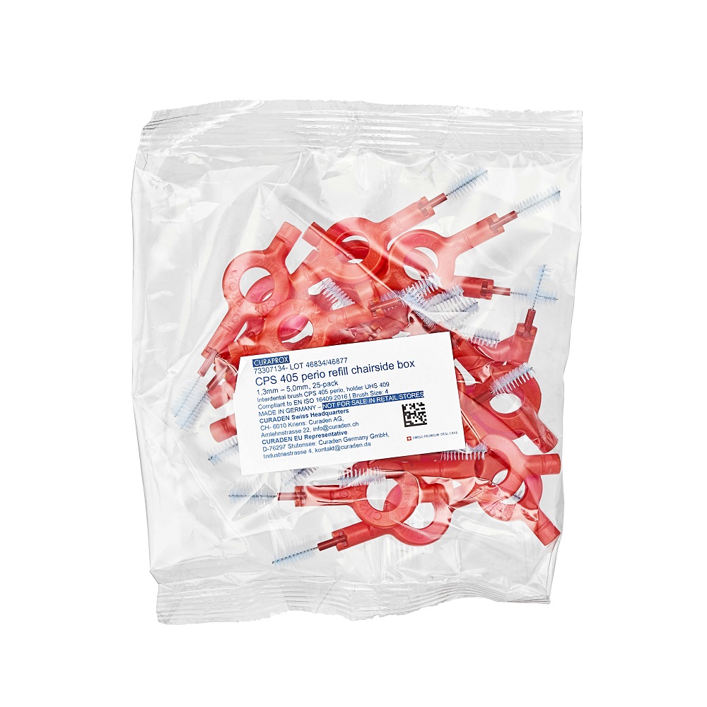 Curaprox Bürsten CPS 405 rot m.UHS 25St 253647