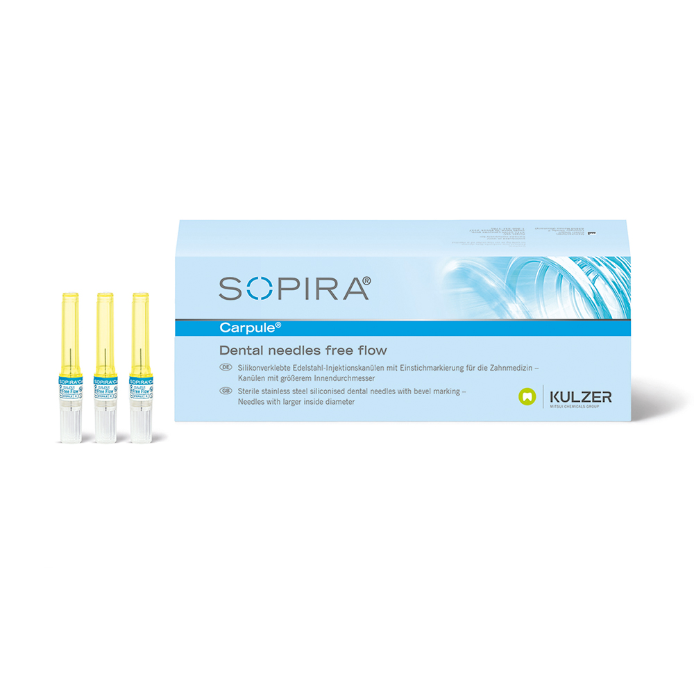 Sopira Carpule Free Flow 30G 12mm court 100 pces