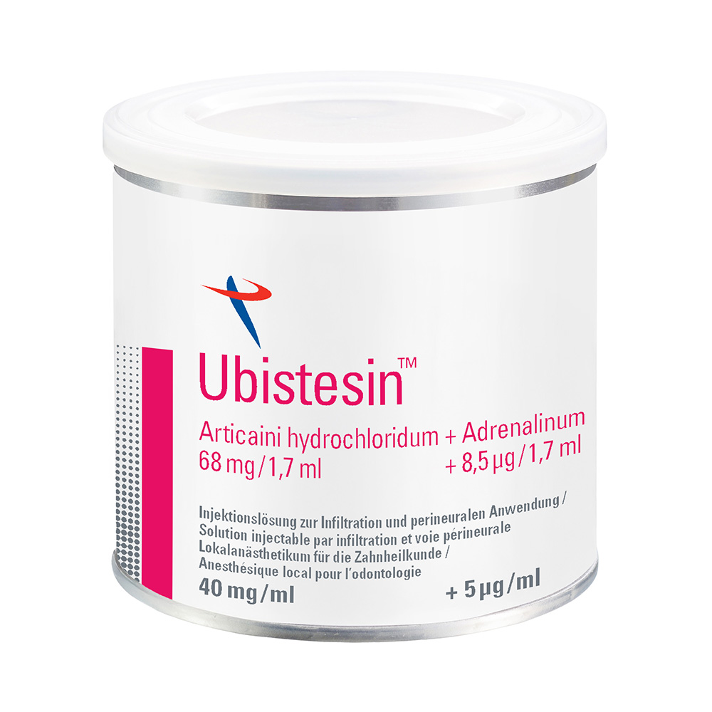 UBISTESIN 1,7 ml Zylinderampulle CH, 50 Stück