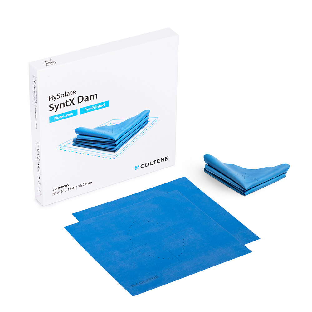 HySolate SyntX Dam Non-Latex 152 x 152 mm bedruckt, 30 Stück