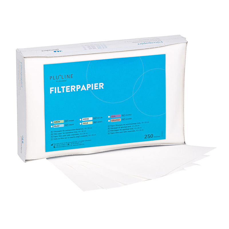 PLULINE Filterpapier 18 x 28 cm weiß, 250 Stück