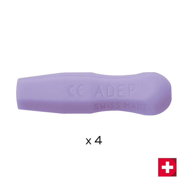 Manchons de poignée Deppeler ADEP violets, 4 pièces