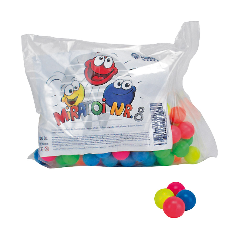 Miratoi Nr.8 Flummy Bälle, 100 Stück
