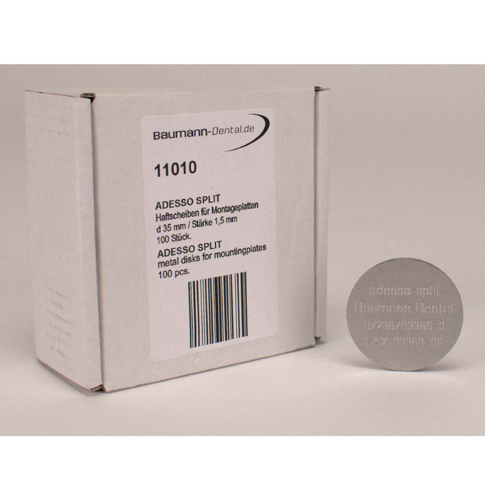 Haftscheiben rostfrei, 100 Stück