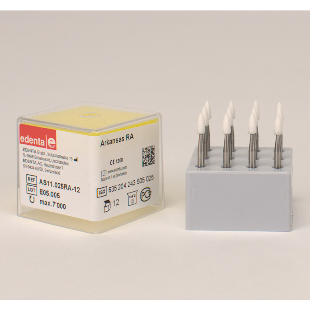 Arkansas Stein Wst AS 11 025 extrafein weiß, 12 Stück