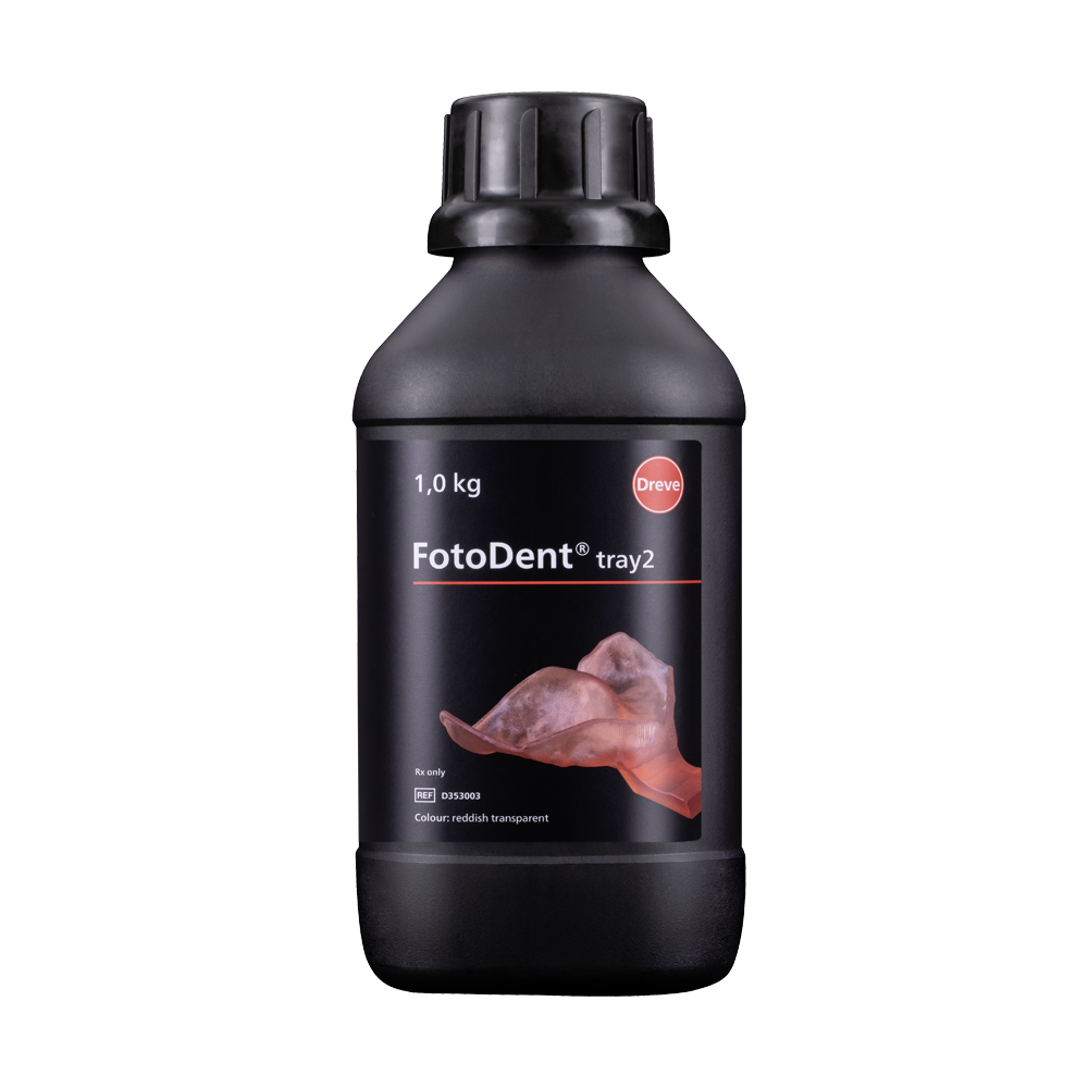 FotoDent tray 2 rot-transparent, 1 kg