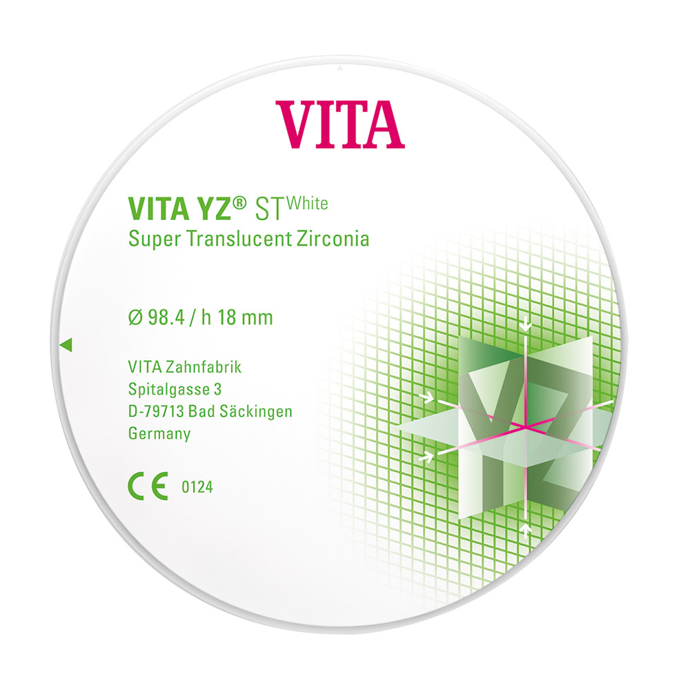 VITA YZ ST White Disc weiß 98,4 mm 18mm, Stück