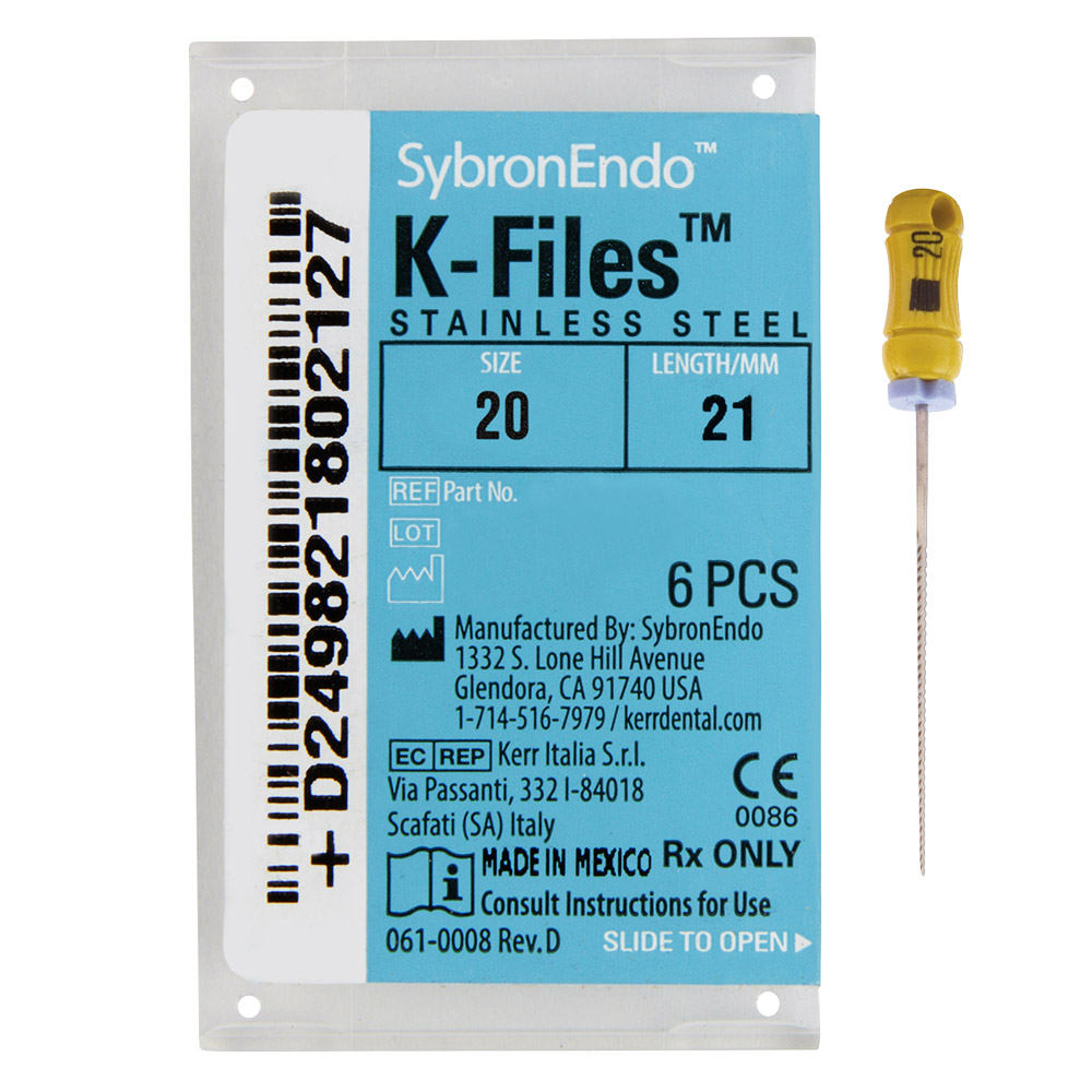 K-Feilen 020 21 mm, 6 Stück