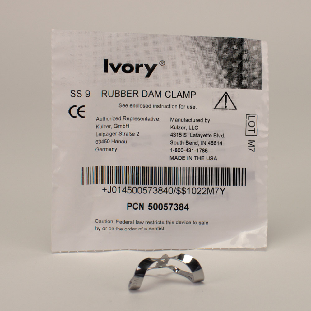 Kofferdam Klammer Ivory Nr. 9, Stück