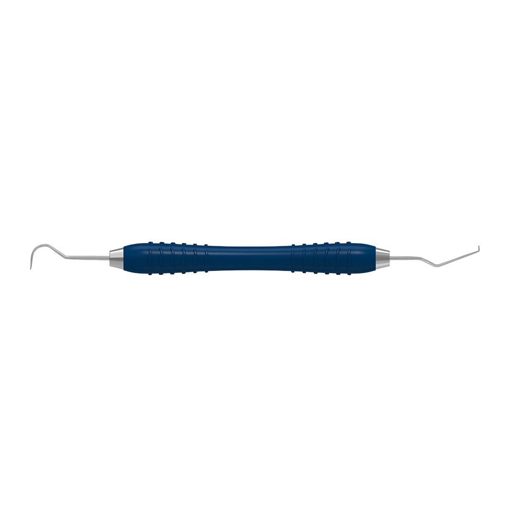 Zahnsonde 1084/EXD5 fein Silikongriff blau, Stück